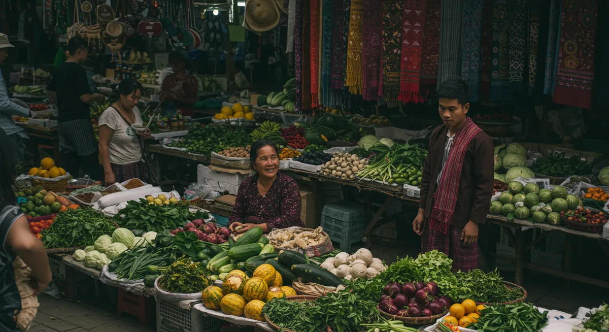 Authentic Local Markets in Pakse, Laos