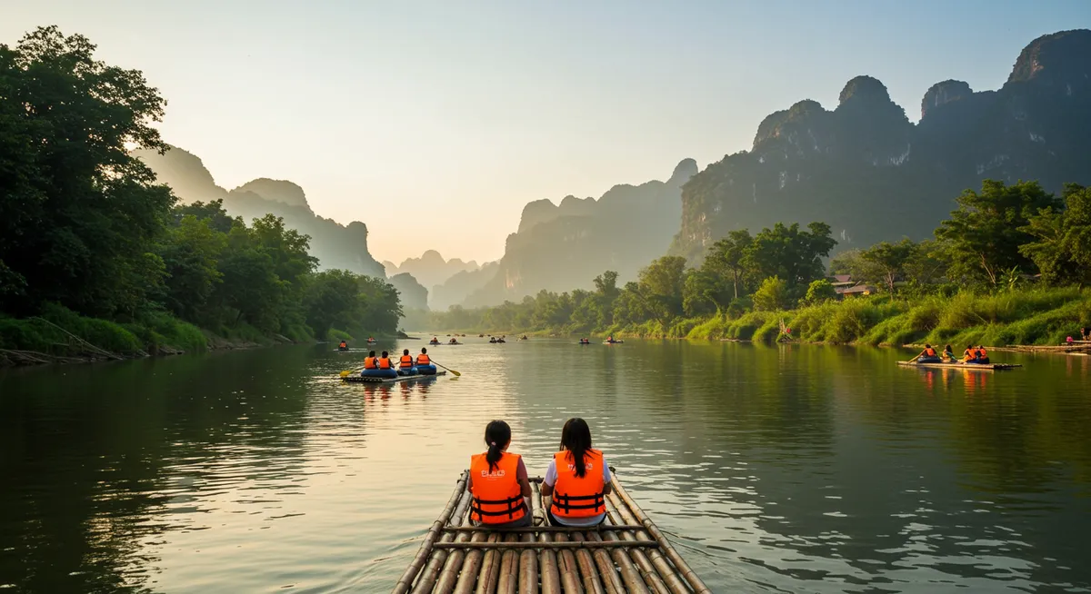 Finding Quiet Vang Vieng Tubing Spots