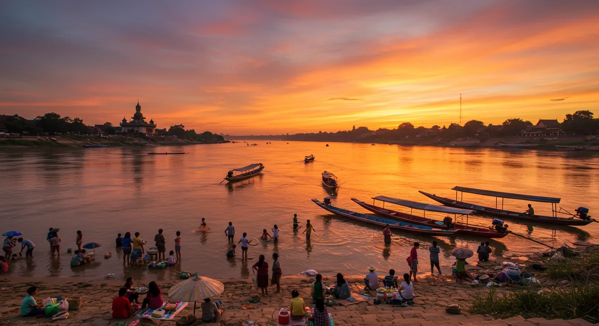 Mekong Riverside Activities for Locals in Vientiane