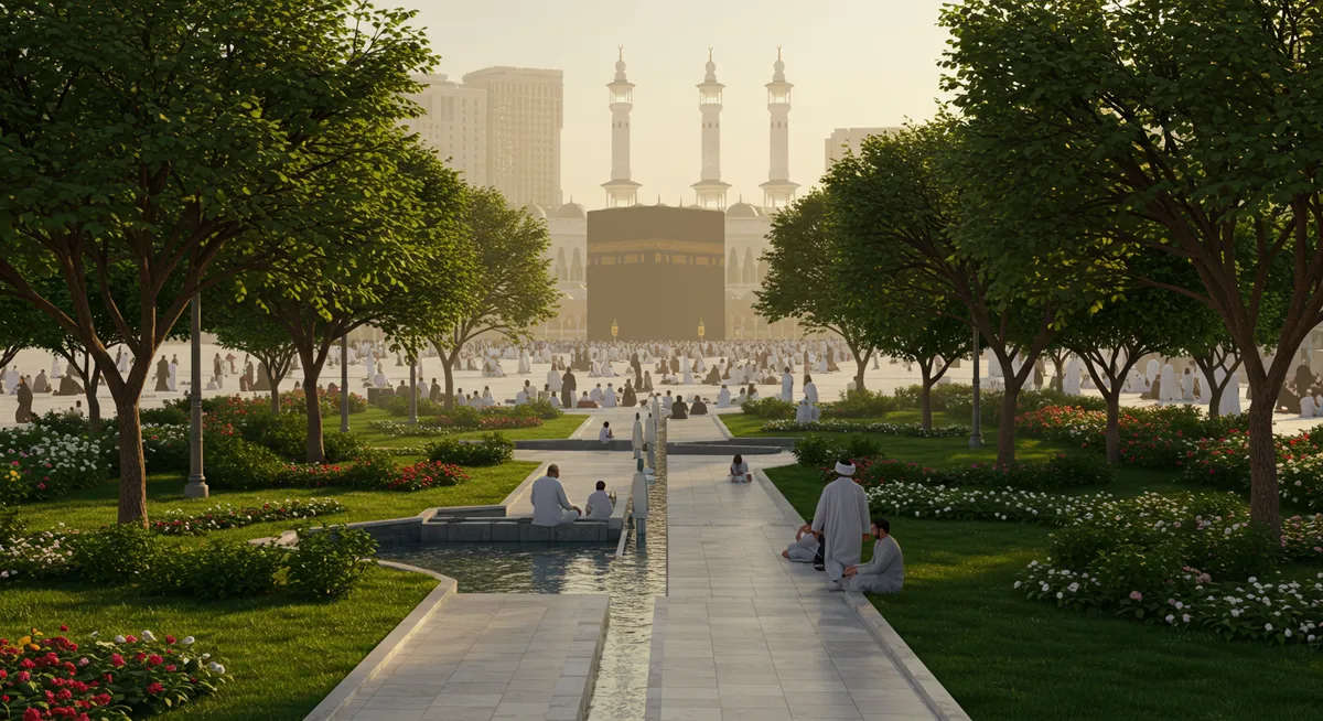 Peaceful Reflection Spots & Gardens in Mecca