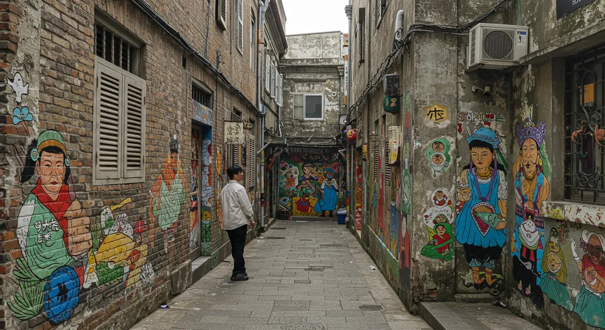 Discover Tainan's Hidden Street Art & Alleyways