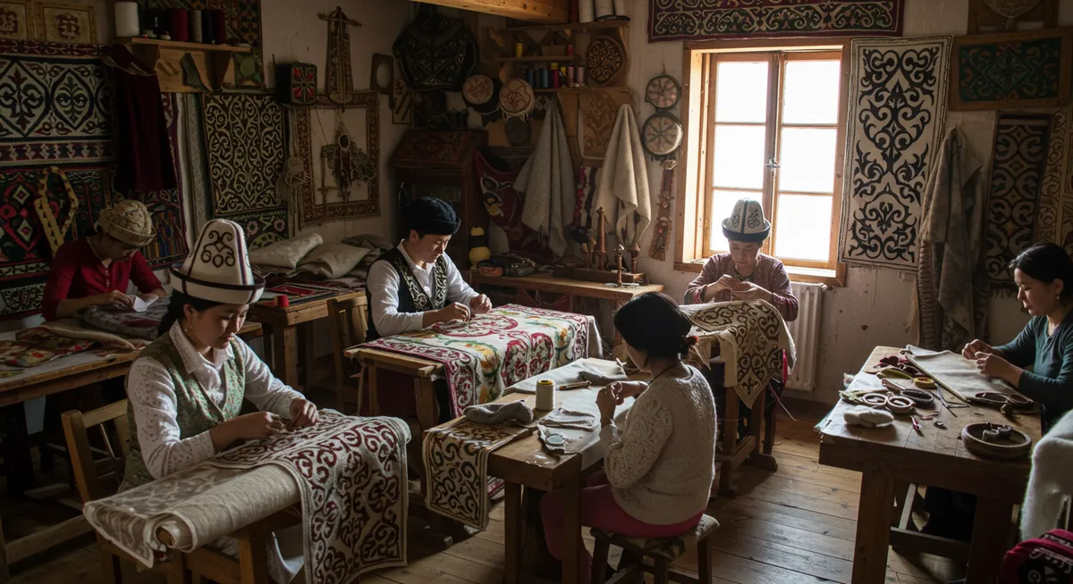 Traditional Kyrgyz Craft Workshops in Bishkek