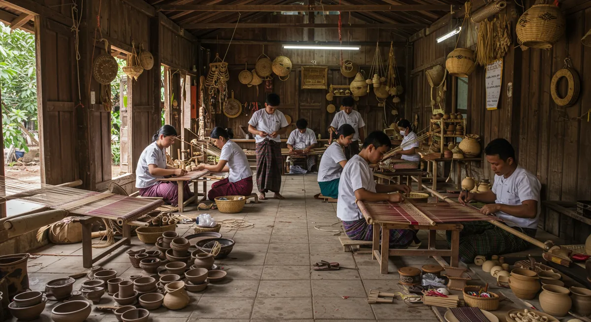 Traditional Myanmar Craft Workshops in Yangon