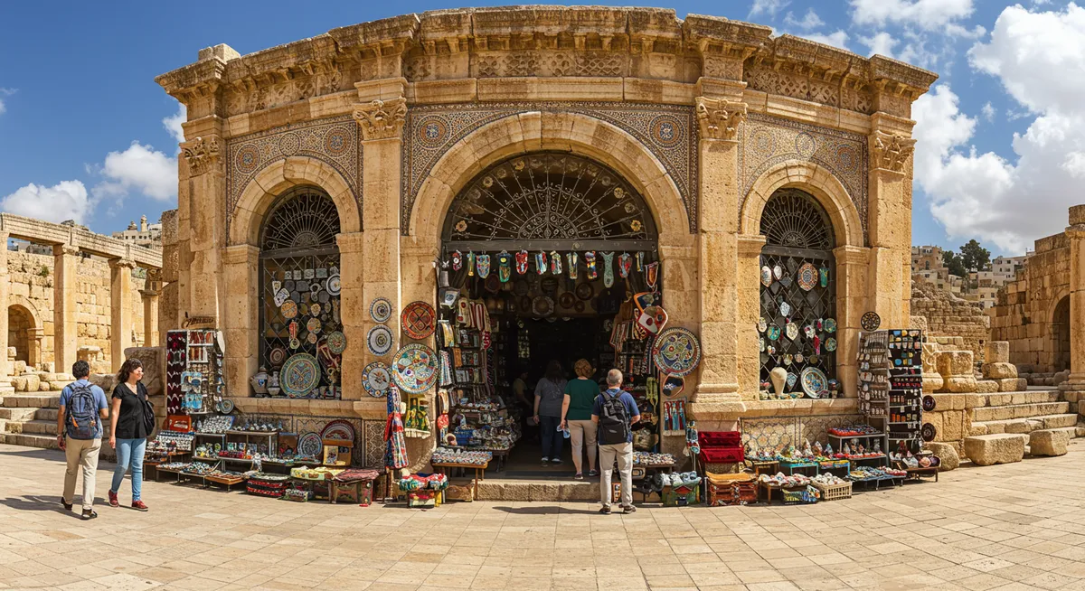 Discover Unique Souvenir Shops in Jerash, Jordan