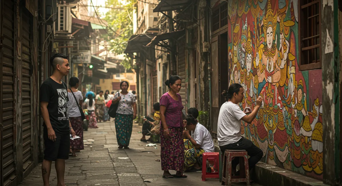 Yangon Street Art: Discovering Hidden Alleys